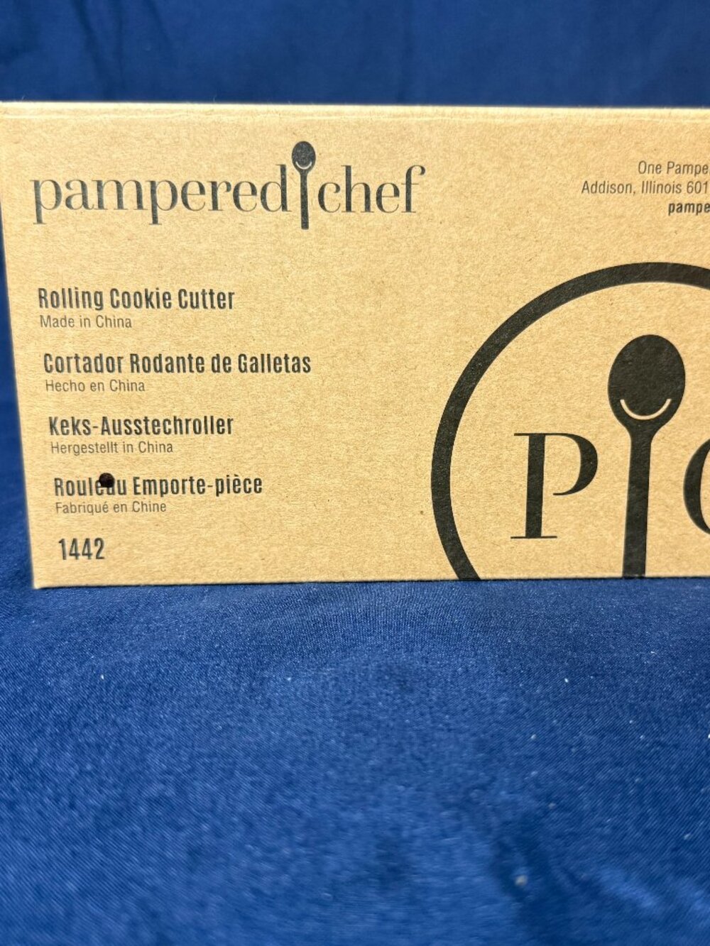 Pampered Chef Rolling Cookie Cutter Heart Fluted Circle Retired 1442